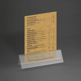 Transparent A5 Acrylic Menu Holder