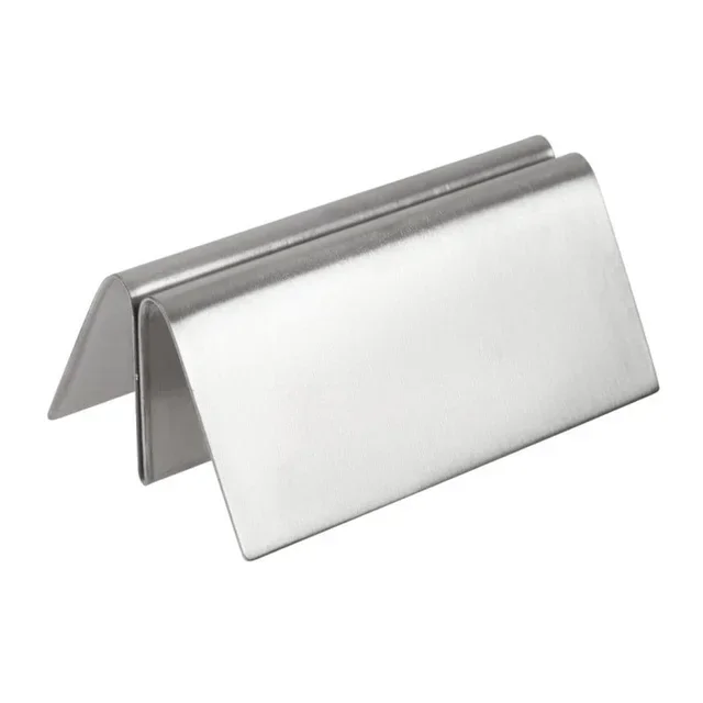 Stainless Steel Menu Holder Triangular Shape