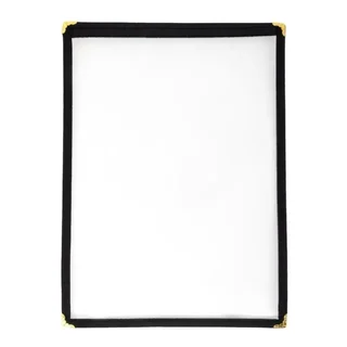 Porte-Menu US Format A4 Double Face Noir