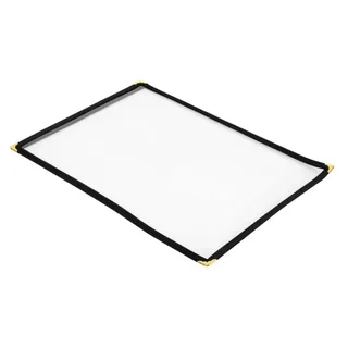 Porte-Menu US Format A4 Double Face Noir