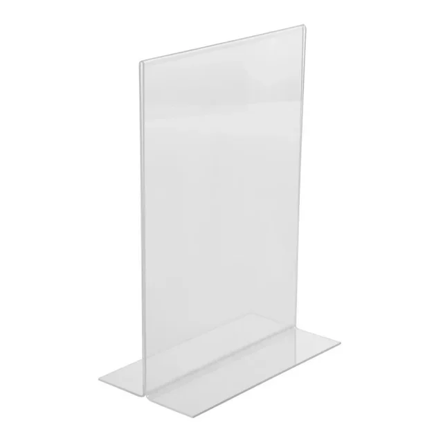 A5 Vertical Acrylic Menu Holder Clear