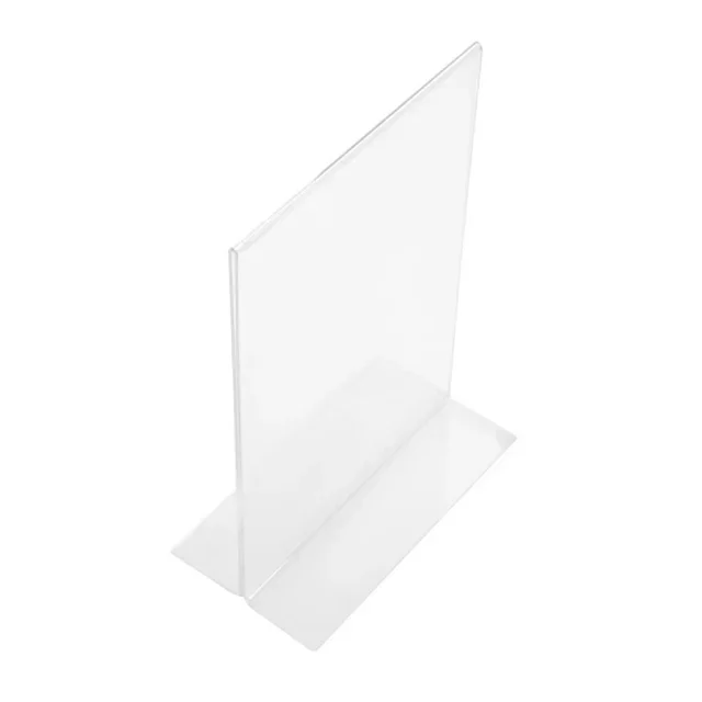 A5 Vertical Acrylic Menu Holder Clear