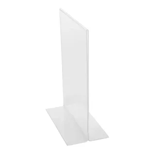 A5 Vertical Acrylic Menu Holder Clear