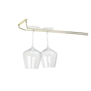 Hanging Brass Footed Glass Rack - 60 cm Height