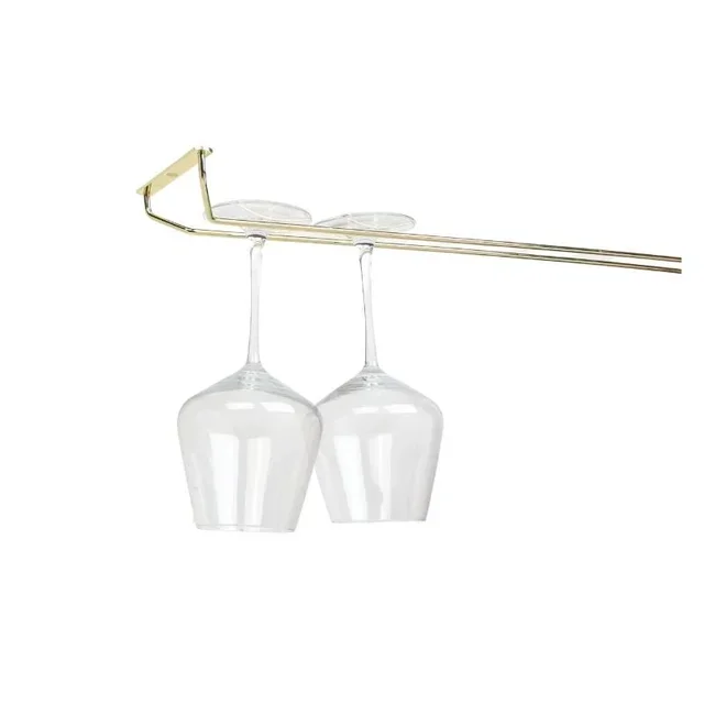 Hanging Brass Footed Glass Rack - 60 cm Height