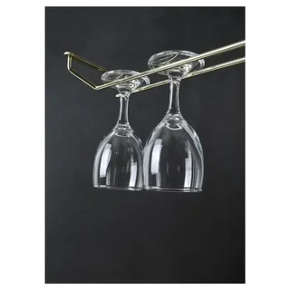 Hanging Brass Footed Glass Rack - 60 cm Height