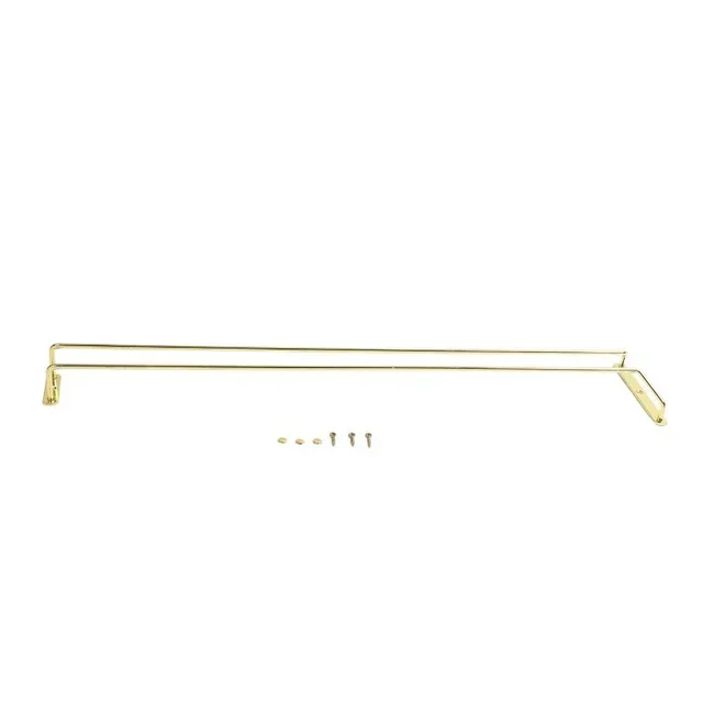 Hanging Brass Footed Glass Rack - 60 cm Height