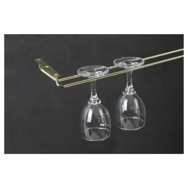 Hanging Brass Footed Glass Rack - 60 cm Height