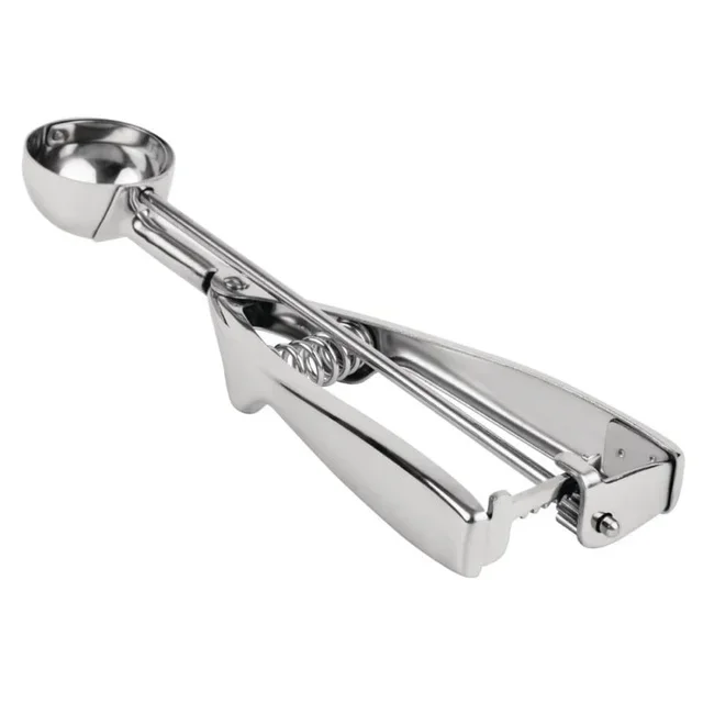 Professional Stainless Steel Ice Cream Scoop 18ml - Portioner for Sorbet and Ice Cream