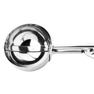 Professional Stainless Steel Ice Cream Scoop 33ml - Portioner for Sorbet and Ice Cream