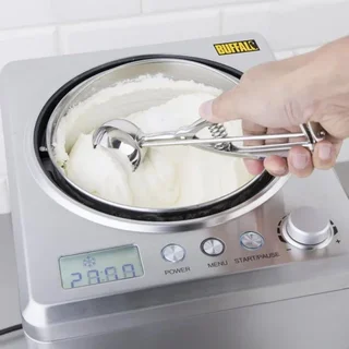 Professional Stainless Steel Ice Cream Scoop 33ml - Portioner for Sorbet and Ice Cream