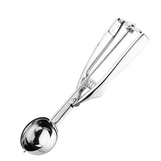 Professional Stainless Steel Ice Cream Scoop 33ml - Portioner for Sorbet and Ice Cream