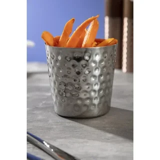 Pommes-Frites-Eimer aus Edelstahl