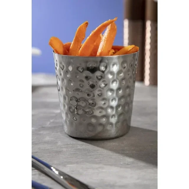 Pommes-Frites-Eimer aus Edelstahl