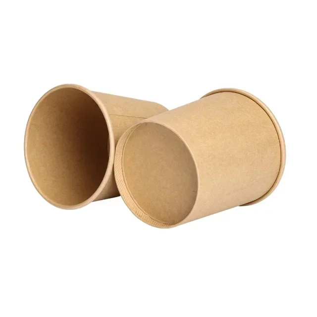 Pack of 300 Kraft Soup Pots 480ml - Disposable Eco-Friendly Containers