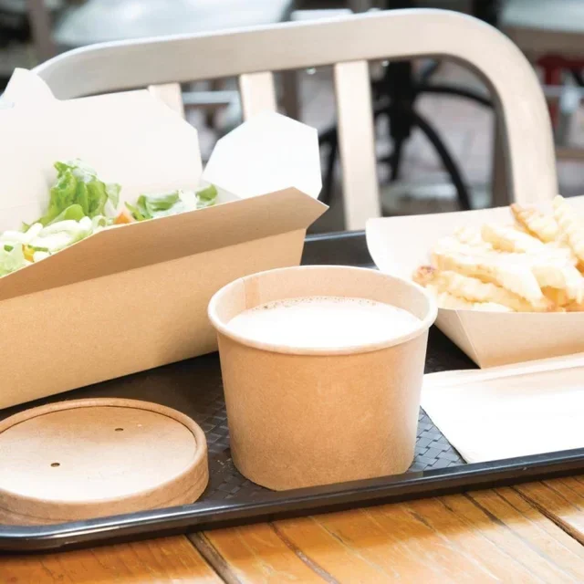 Contenitori per Zuppa Kraft 340ml Ø98mm - 500 Unità