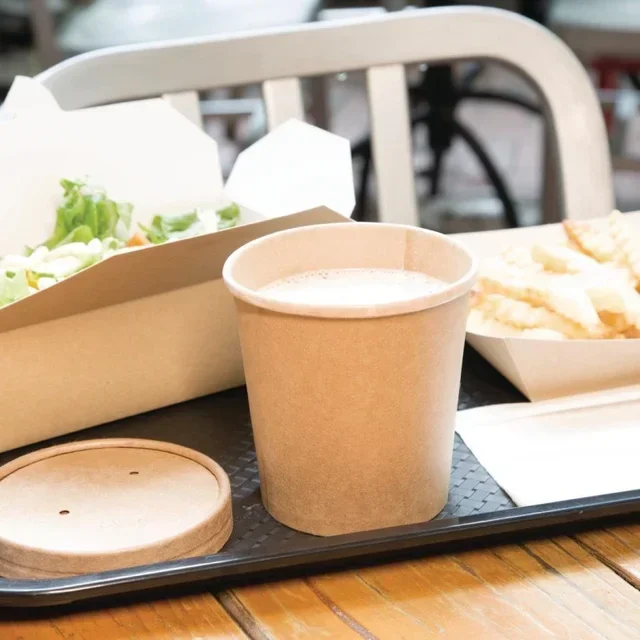 Contenitori per Zuppa in Cartone Kraft 455 ml Ø 98 mm - Confezione da 500