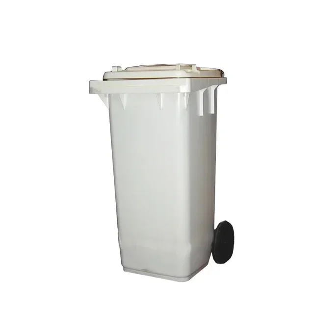 Cubo de Basura Blanco 120 Litros