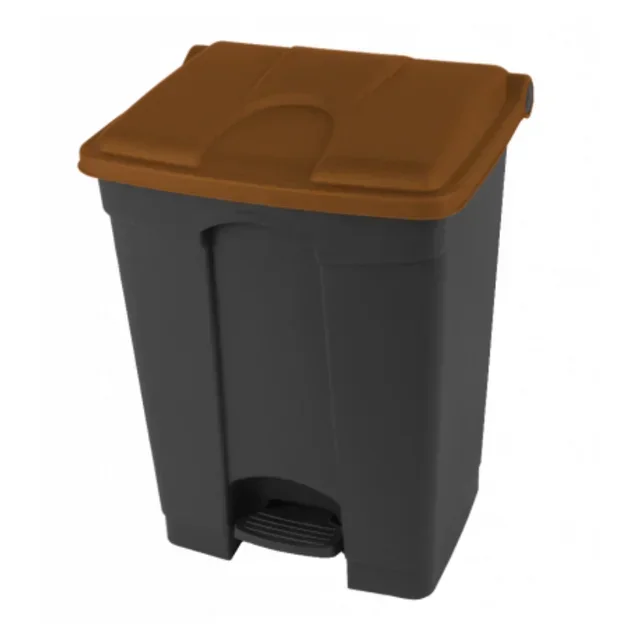 Cubo de Reciclaje 70 Litros - Contenedores de Compost Antracita y Marrón