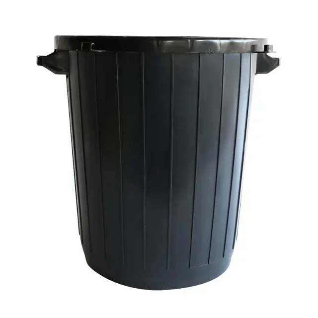 Poubelle Circulaire Écologique 80 Litres - Coloris Noir
