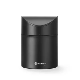 Büro-Mülleimer mit Schwingdeckel - Schwarz