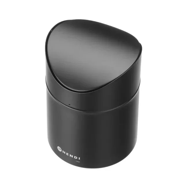 Büro-Mülleimer mit Schwingdeckel - Schwarz