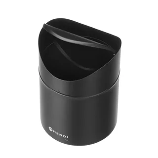 Büro-Mülleimer mit Schwingdeckel - Schwarz