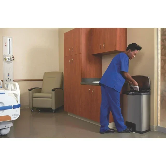 Poubelle Inox À Pédale Frontale Slim Jim 50 Litres