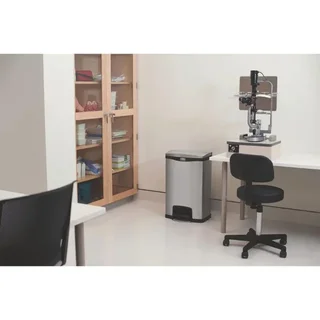 Poubelle Inox À Pédale Frontale Slim Jim 50 Litres