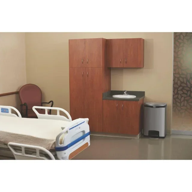 Poubelle Inox À Pédale Frontale Slim Jim 50 Litres