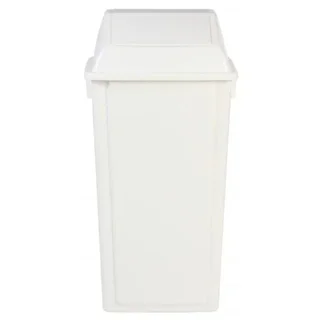 Wandmontierte Mülleimer 60 Liter - Weiß - Wandbefestigter Abfallsammler