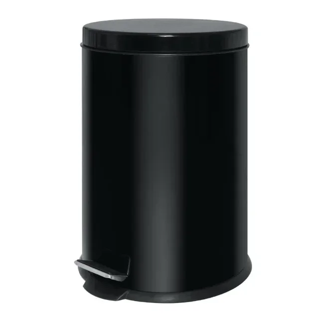 20L Black Stainless Steel Kitchen Pedal Bin