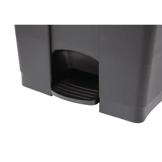 Lixeira de Cozinha com Pedal 65L Preta - Grande Capacidade
