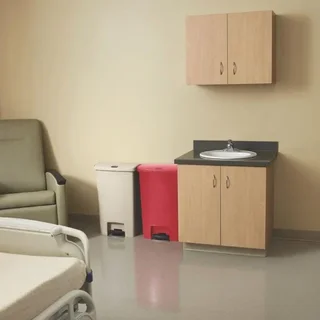 Poubelle Pédale Slim Jim Frontale Beige 50 Litres