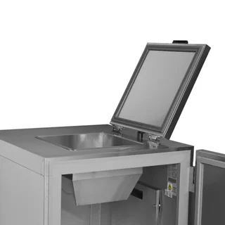 Cubo de Basura Refrigerado Ventilado de Acero Inoxidable - 1 Puerta - 120 Litros