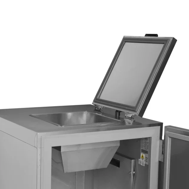 Cubo de Basura Refrigerado Ventilado de Acero Inoxidable - 1 Puerta - 120 Litros