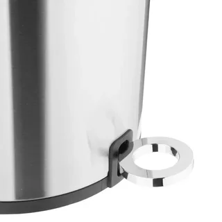 Round Pedal Bin 3L - Brushed Steel Finish