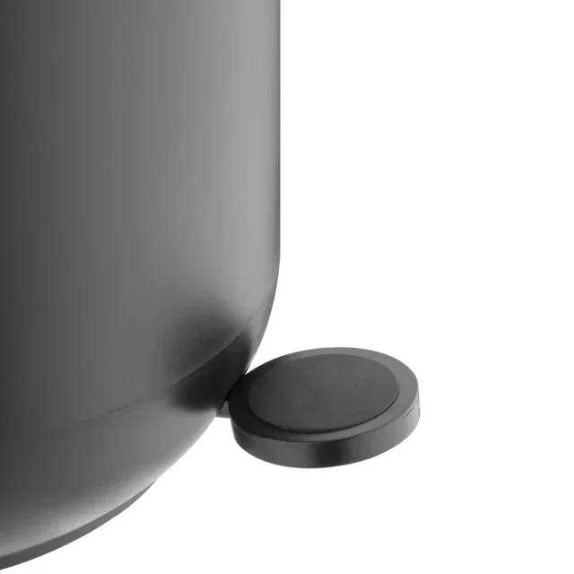 Pattumiera Retro a Pedale 5L - Colore Nero Opaco