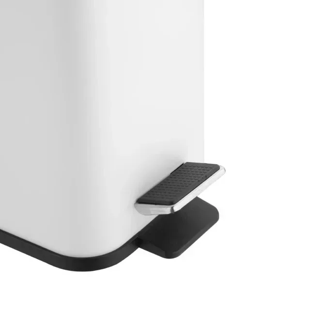 Pattumiera Bagno Sottile Bianca 5 Litri - Design Compatto