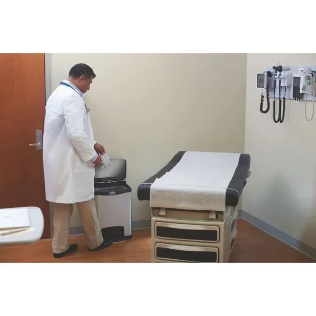 Slim Jim Edelstahl-Tretmülleimer 30L mit Frontöffnung