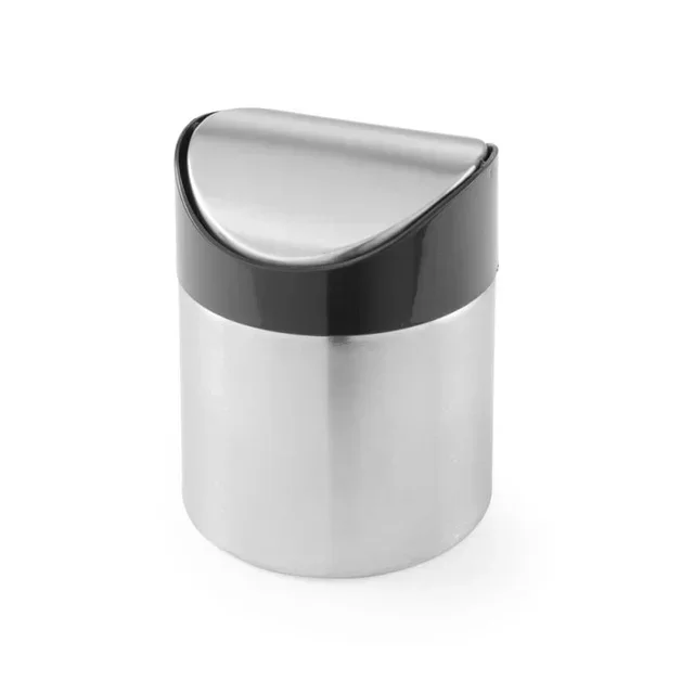 Table Waste Bin in 18/10 Stainless Steel