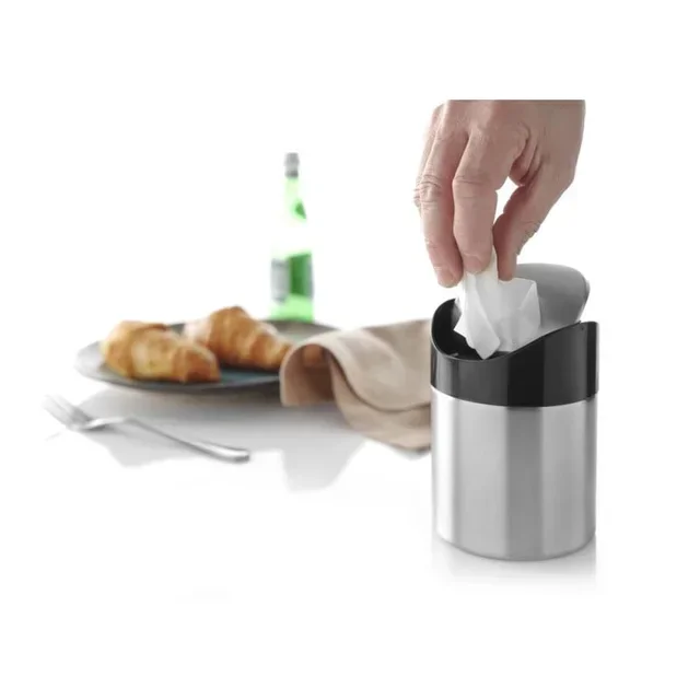 Lixeira de Mesa em Aço Inoxidável 18/10