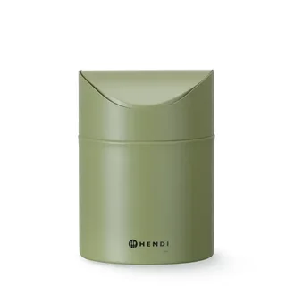 Lixeira de Mesa Verde com Tampa Basculante