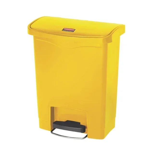 30L Front-Opening Pedal Bin - Yellow