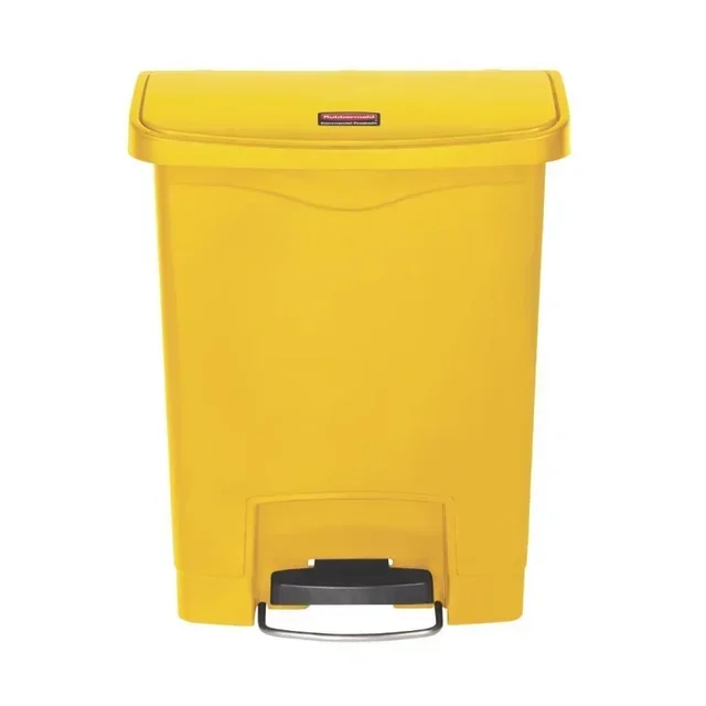 30L Front-Opening Pedal Bin - Yellow