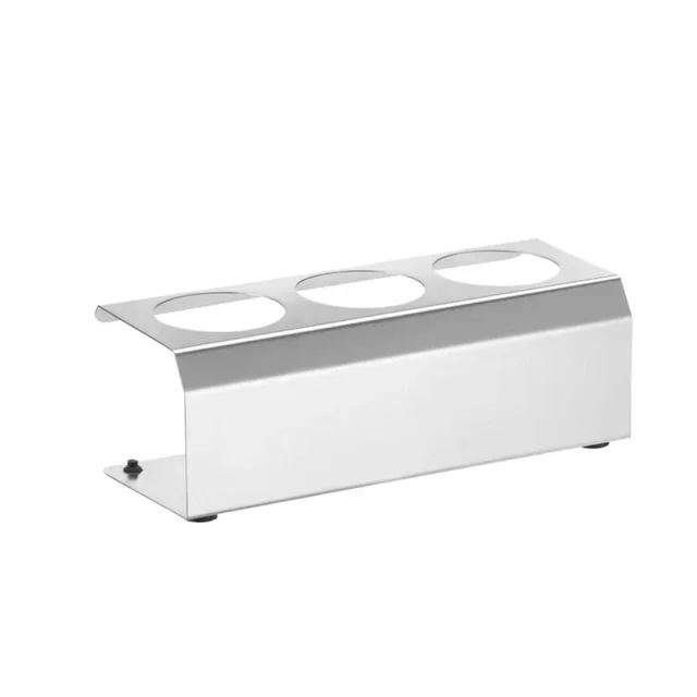 3-Bottle Sauce Dispenser - Condiment Display Stand 229x90 mm