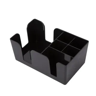 Black 3-Section Countertop Display Stand