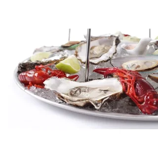 Seafood Display Stand with 2 Included Trays