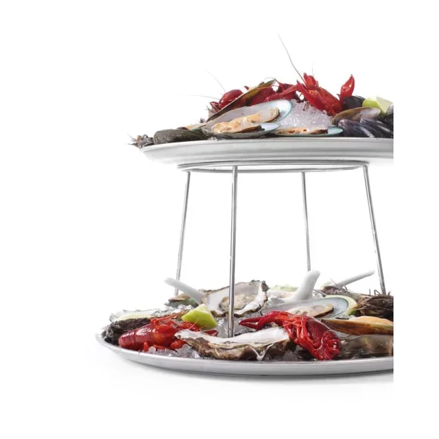 Seafood Display Stand with 2 Included Trays