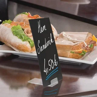 Présentoir de Table pour Petites Ardoises A8 - Pack de 10 Supports